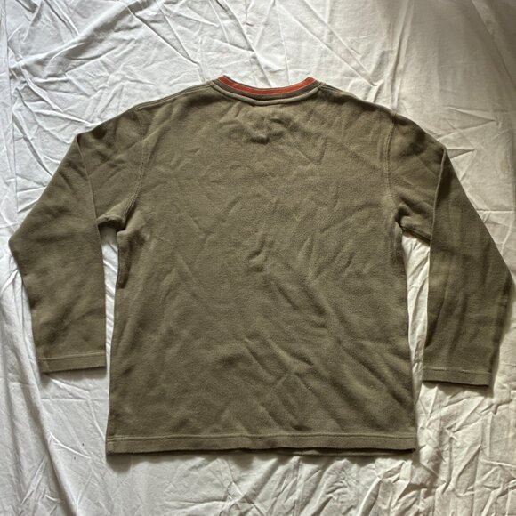 Light Green Vintage V-Neck Pullover Sweater - Picture 2 of 10